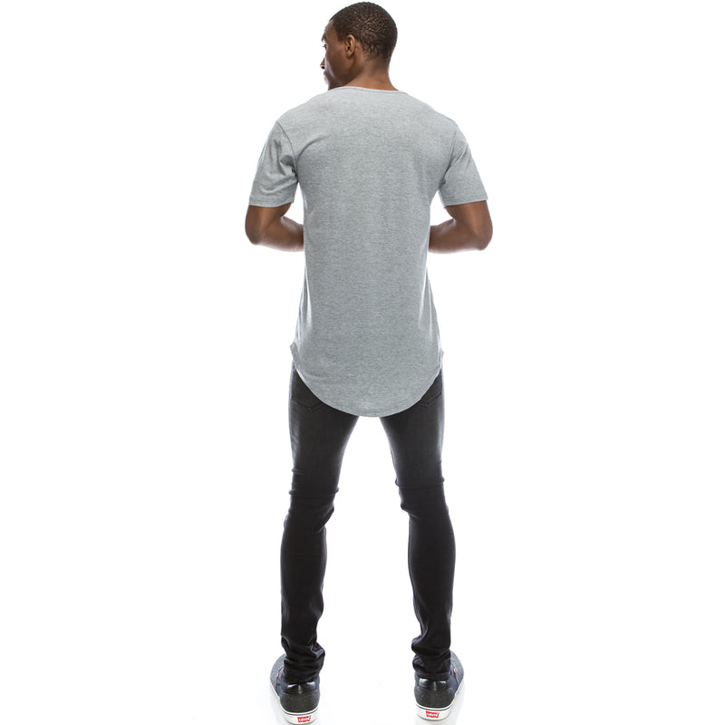 Drop Cut Extra Length Longline T-Shirts