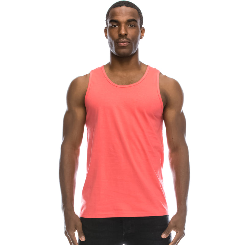 Basic Solid Jersey Tank Top (Coral) – JC DISTRO