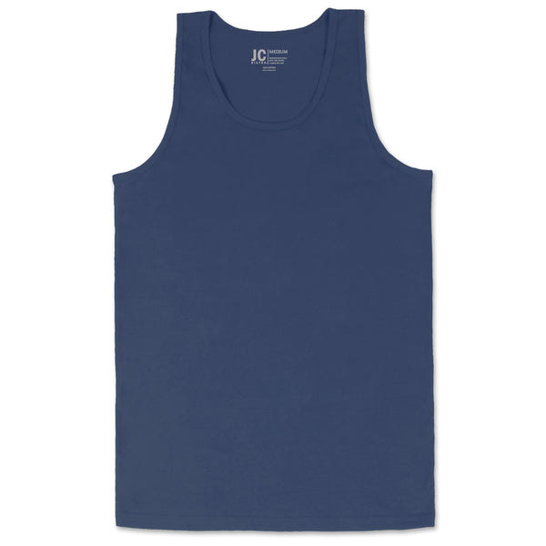 Basic Solid Jersey Tank Top (Harbor Blue)