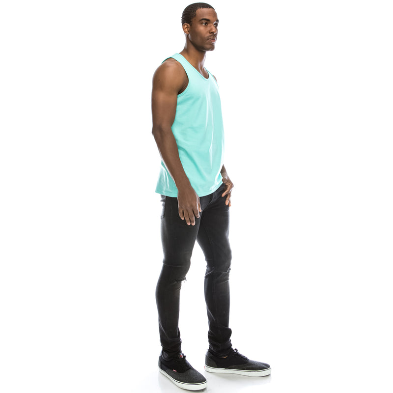Basic Solid Jersey Tank Top (Mint)