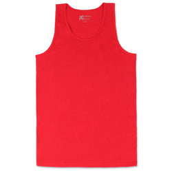 Basic Solid Jersey Tank Top (Red)