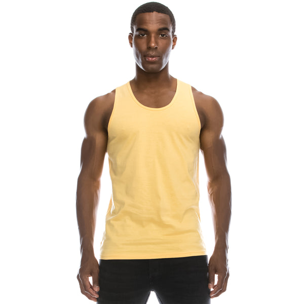 Basic Solid Jersey Tank Top (Squash)