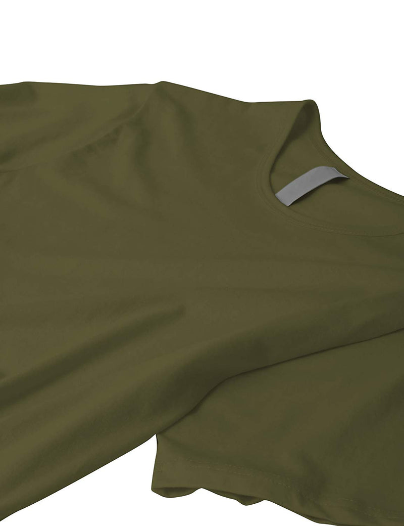 Drop Cut Longline T-Shirt (Military Green)
